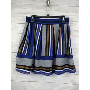 My Michelle Skirt Women's large striped/speckled short exposed back zipper